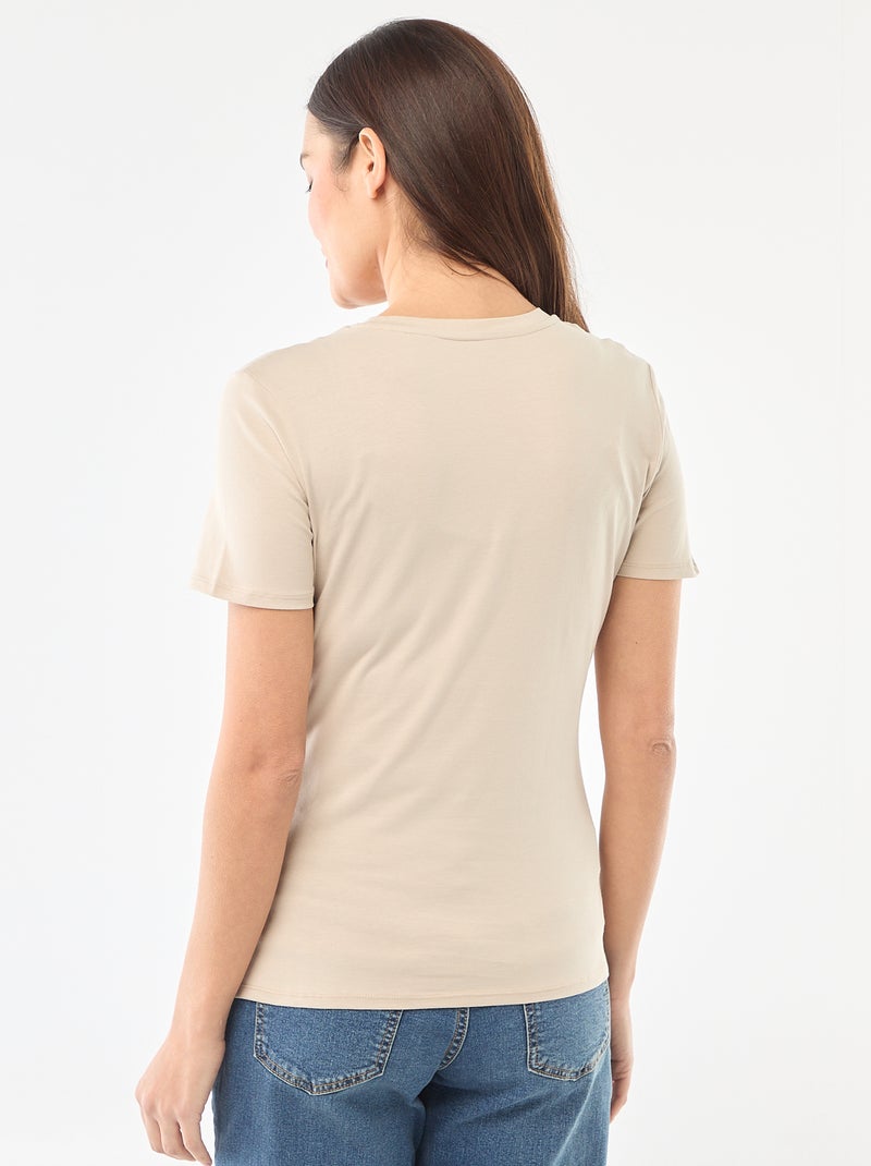 T-shirt básico de amamentação Cinza - Kiabi