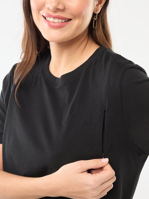 T-shirt básico de amamentação de manga curta - Kiabi