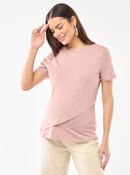 T-shirt básico de amamentação - Kiabi