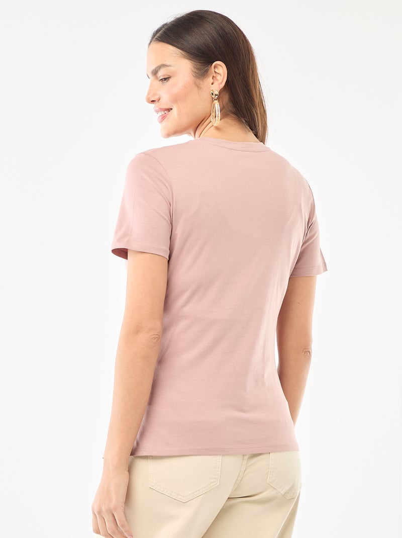 T-shirt básico de amamentação Rosa - Kiabi