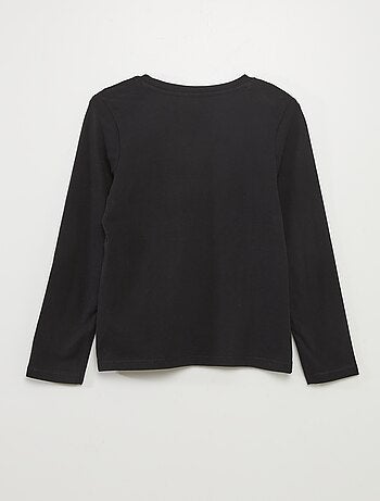 T-shirt básico de manga comprida