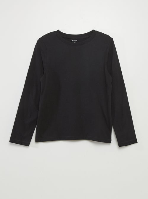 T-shirt básico de manga comprida - Kiabi