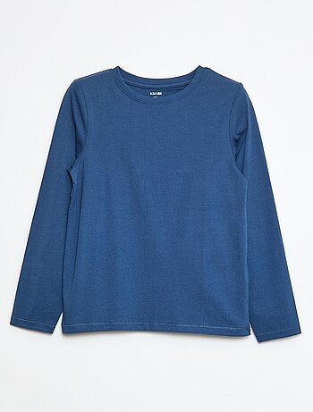 T-shirt básico de mangas compridas