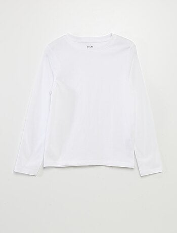 T-shirt básico de mangas compridas