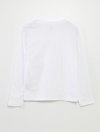 T-shirt básico de mangas compridas