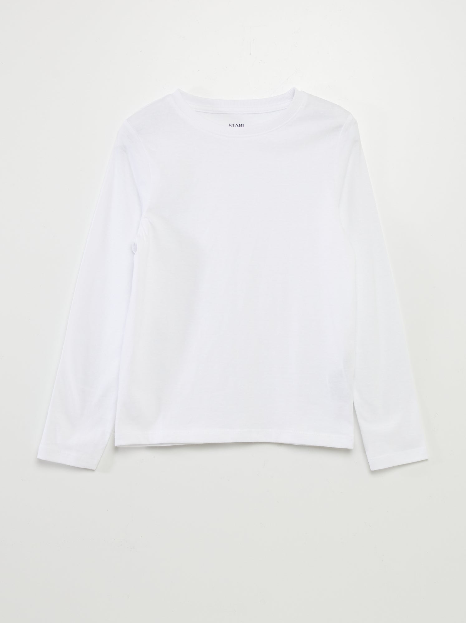 T-shirt básico de mangas compridas