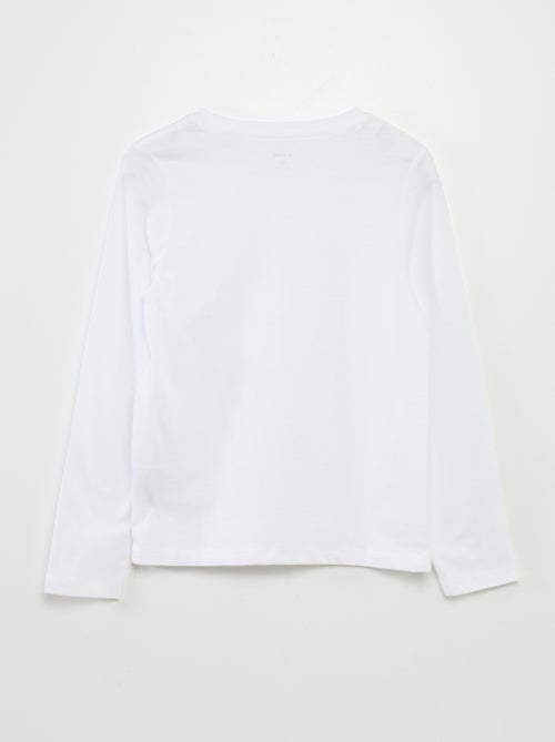 T-shirt básico de mangas compridas - Kiabi