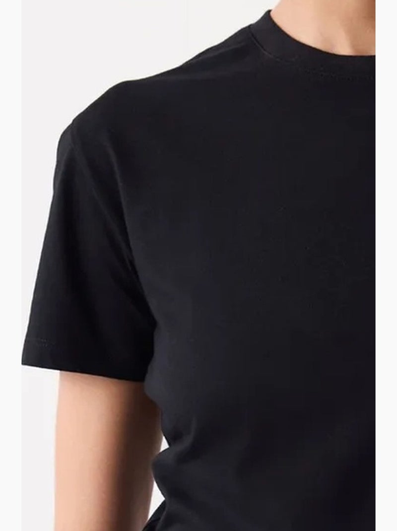 T-shirt básico oversized de manga curta penti Preto - Kiabi