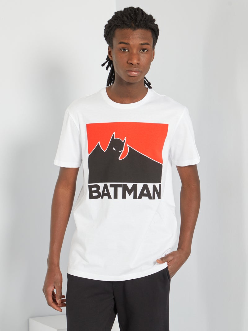 T-shirt 'Batman' Branco - Kiabi