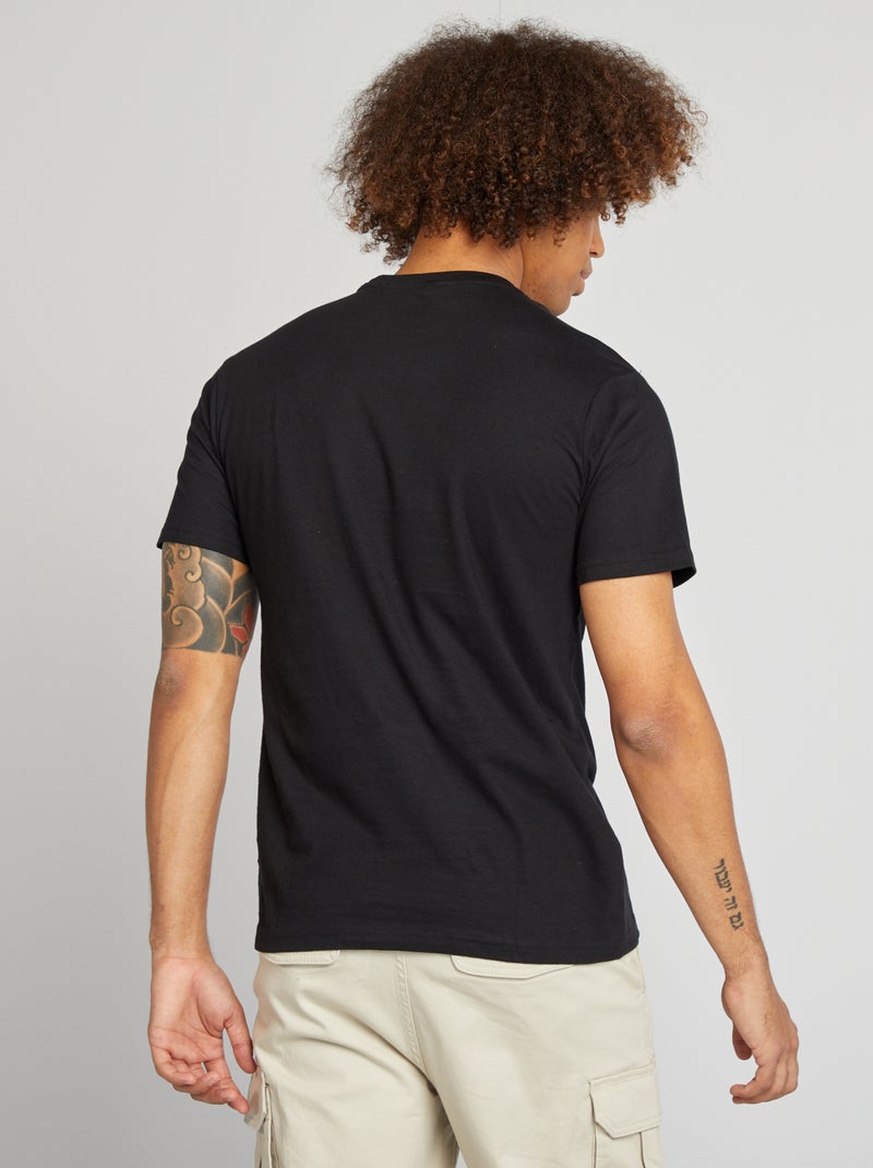 T-shirt 'Batman' 'DC Comics' de manga curta Preto - Kiabi