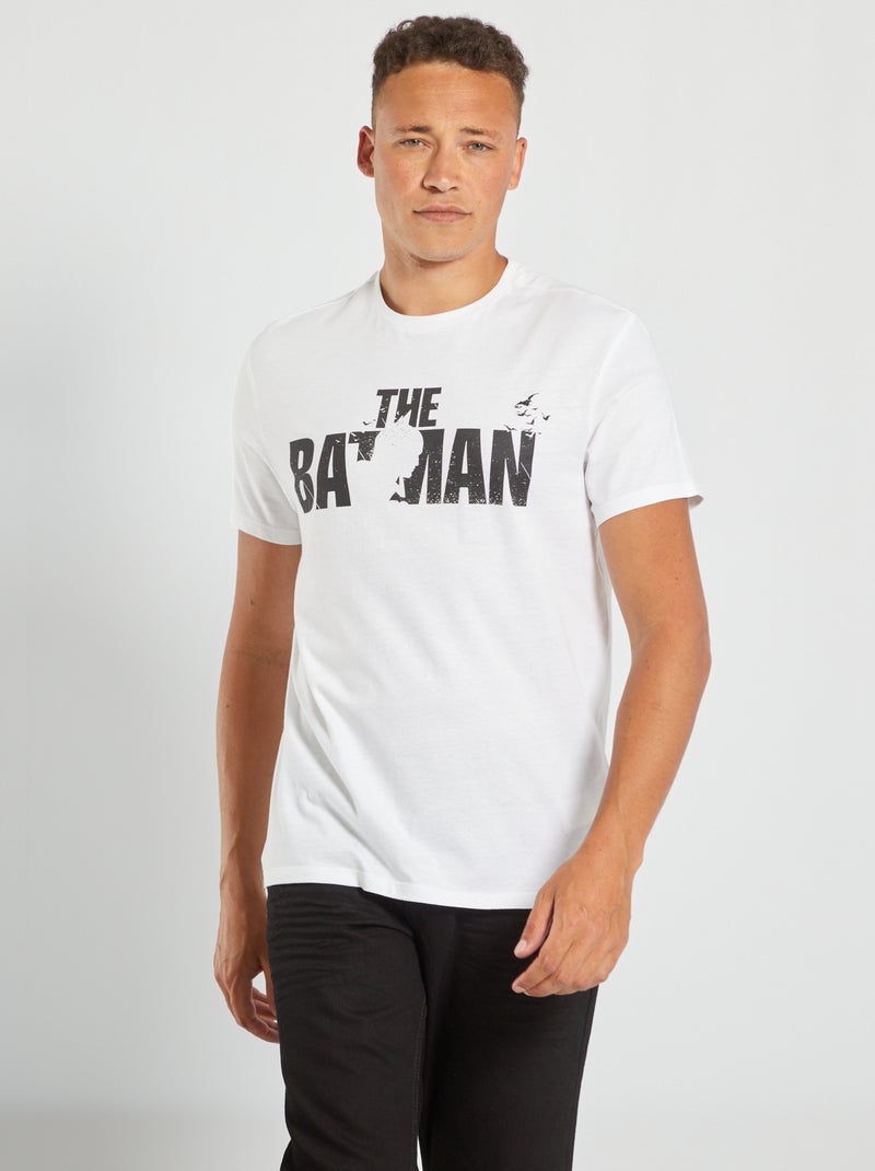 T-shirt Batman' em jersey Branco - Kiabi