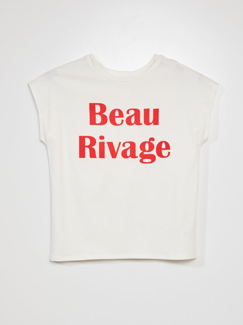 T-shirt 'Beau Rivage'  - So Easy ROXO - Kiabi