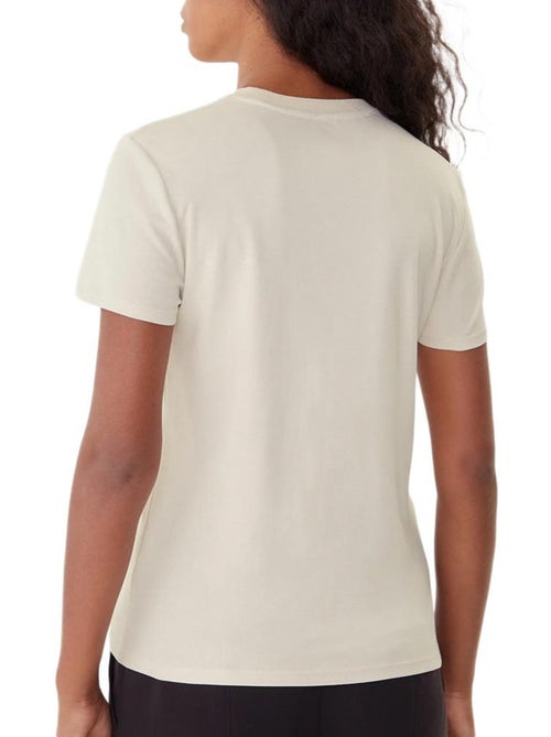 T-shirt bege calvin klein jeans supima para mulher - Kiabi