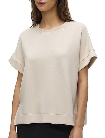 T-Shirt Bege Claro Feminina Vero Moda Hali
