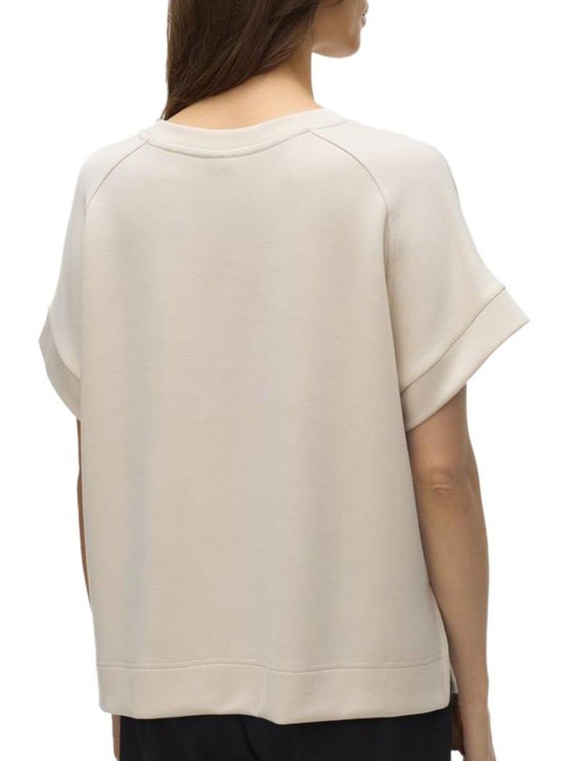 T-Shirt Bege Claro Feminina Vero Moda Hali Bege - Kiabi