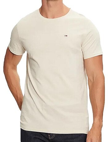 T-shirt Bege Claro Tommy Hilfiger Tjm Xslim para Homem