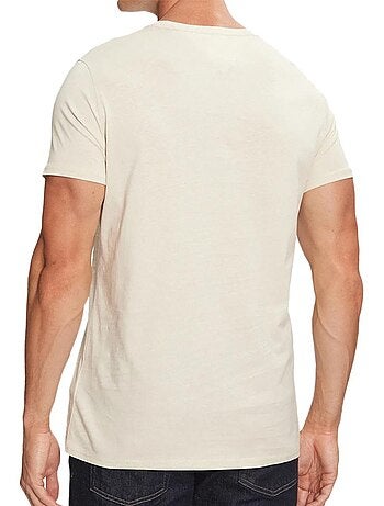 T-shirt Bege Claro Tommy Hilfiger Tjm Xslim para Homem