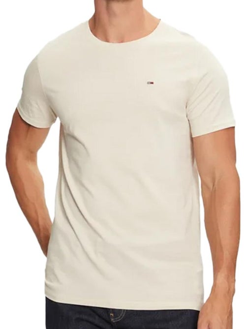 T-shirt Bege Claro Tommy Hilfiger Tjm Xslim para Homem - Kiabi