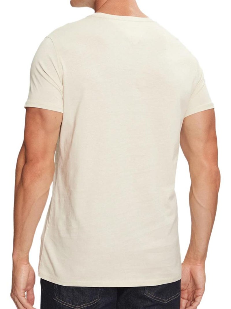 T-shirt Bege Claro Tommy Hilfiger Tjm Xslim para Homem Bege - Kiabi