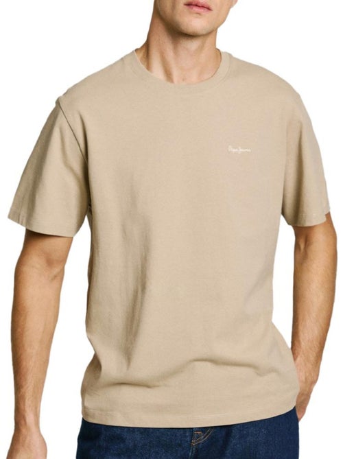 T-shirt Bege de Homem Pepe Jeans Contrast - Kiabi T-shirt Bege de Homem Pepe Jeans Contrast - Kiabi
