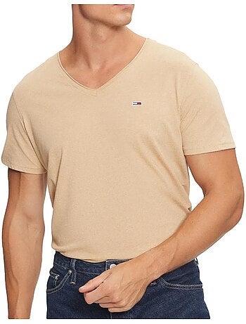 T-shirt Tommy Hilfiger Xslim Jaspe Cru para Homem DM0DM09587