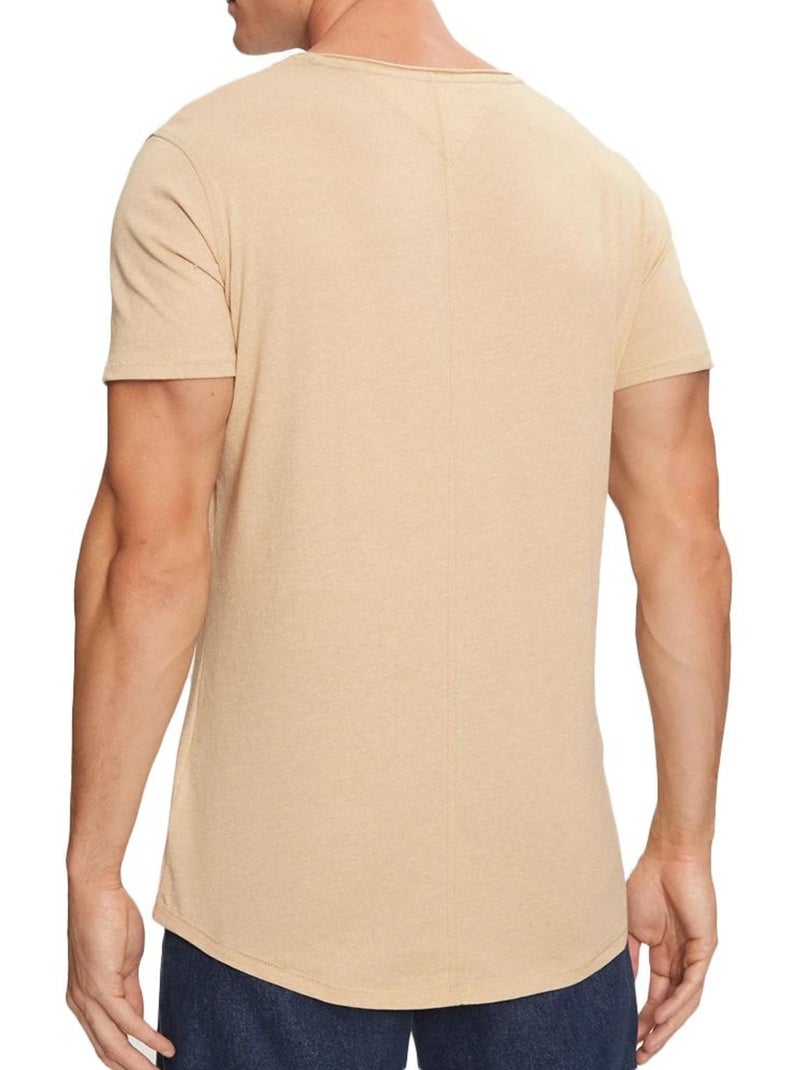 T-shirt Bege de Homem Tommy Hilfiger Xslim Jaspe Bege - Kiabi