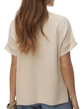 T-Shirt Vermelha Feminina Vero Moda Hali