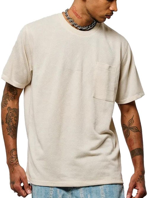 T-shirt Bege Kaporal Bondi para Homem - Kiabi