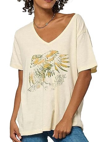 T-shirt Bege Kaporal MARJO para Mulher