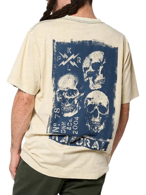 T-Shirt Bege Kaporal Vito para Homem - Kiabi
