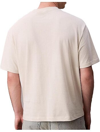 T-Shirt Bege para Homem Calvin Klein Jeans LV04RD808G