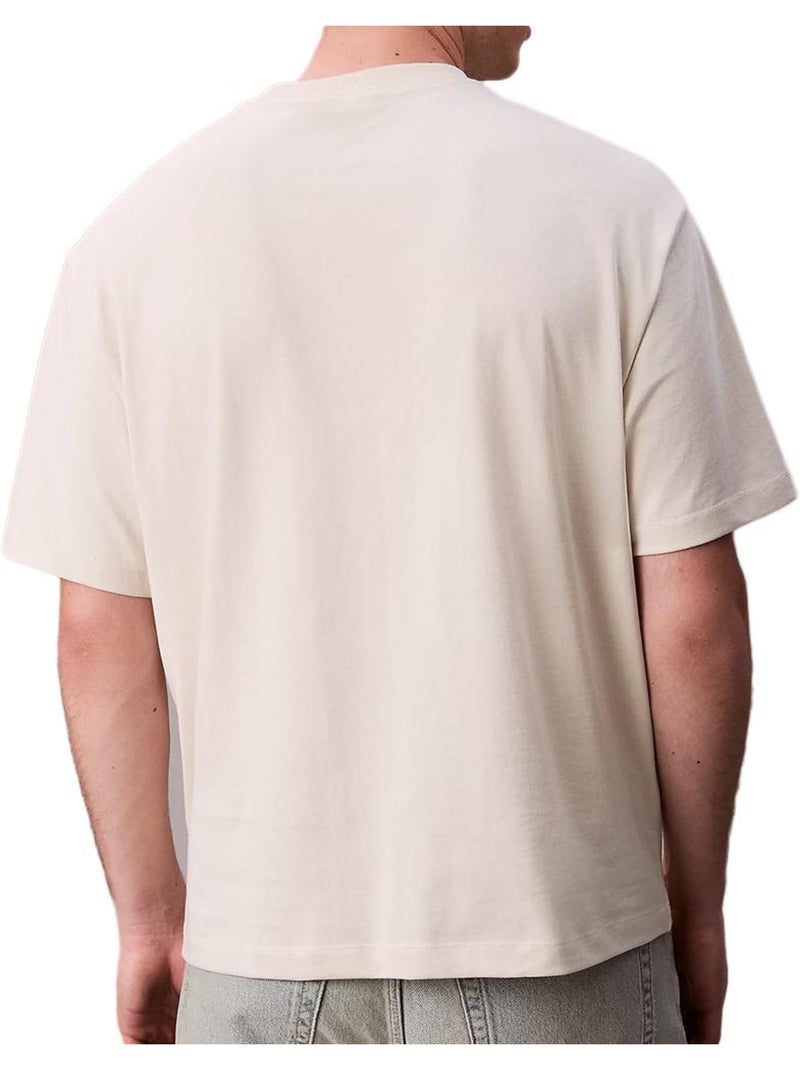 T-Shirt Bege para Homem Calvin Klein Jeans LV04RD808G Bege - Kiabi
