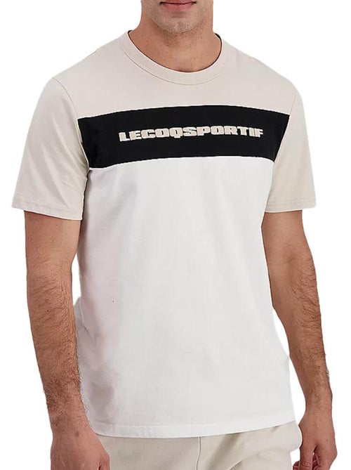 T-Shirt Bege para Homem Le Coq Sportif Contemporain N°2 - Kiabi