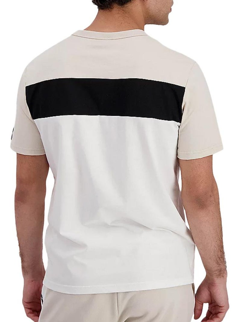 T-Shirt Bege para Homem Le Coq Sportif Contemporain N°2 Bege - Kiabi