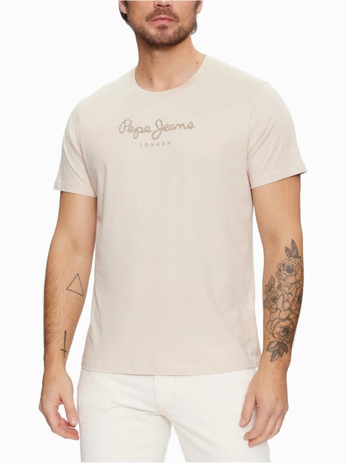 T-shirt Bege para Homem Pepe Jeans 508208 - Kiabi