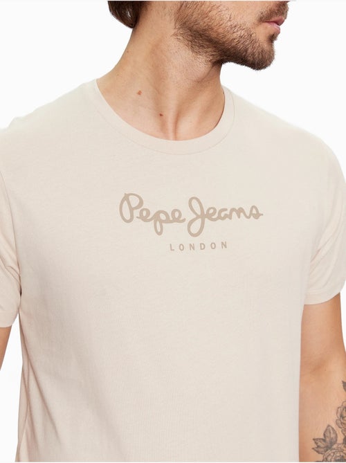 T-shirt Bege para Homem Pepe Jeans 508208 - Kiabi