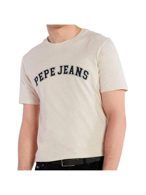 T-shirt Bege para Homem Pepe Jeans Clement - Kiabi