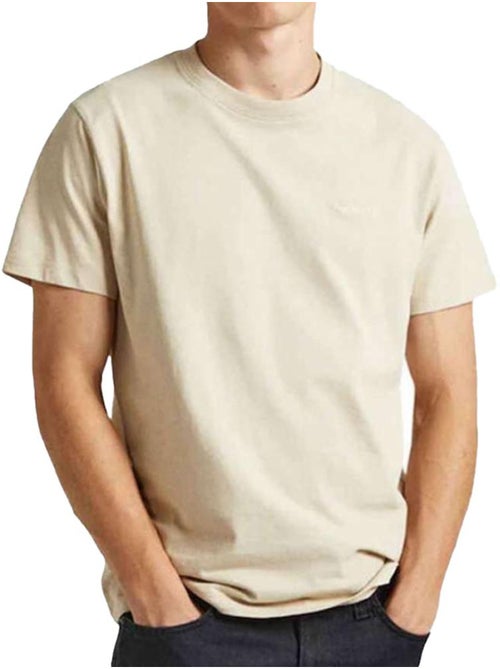 T-shirt Bege para Homem Pepe Jeans Connor 83B - Kiabi T-shirt Bege para Homem Pepe Jeans Connor 83B - Kiabi