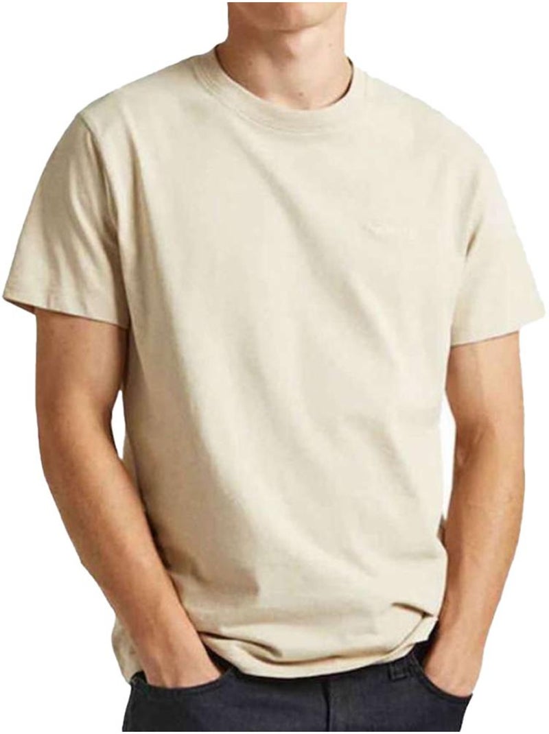 T-shirt Bege para Homem Pepe Jeans Connor 83B Bege - Kiabi