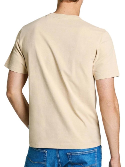 T-shirt bege para homem pepe jeans connor - Kiabi T-shirt bege para homem pepe jeans connor - Kiabi