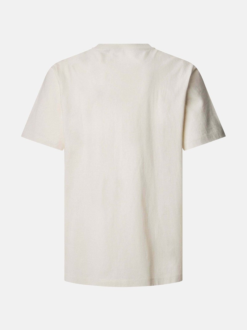 T-shirt Bege para Homem Pepe Jeans Connor206 Branco - Kiabi