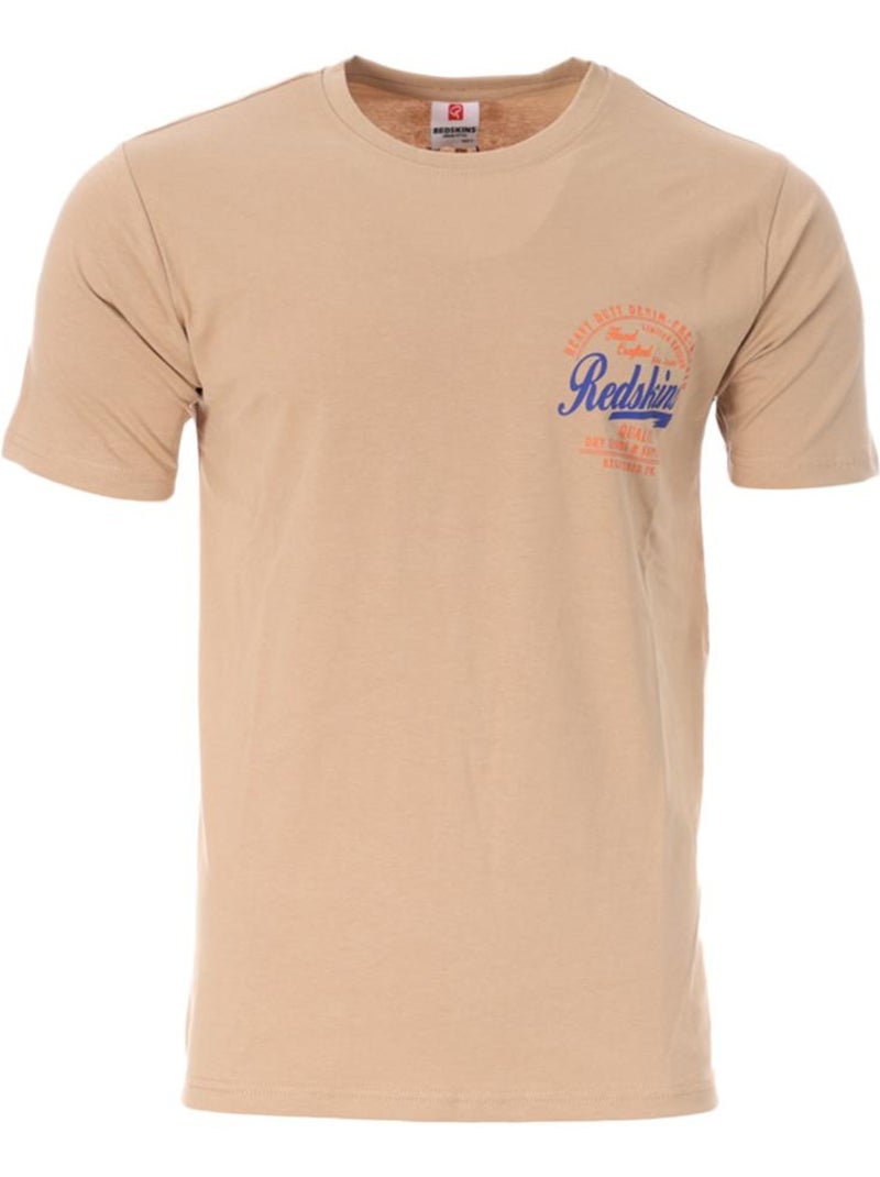 T-Shirt Bege para Homem Redskins TS6214 Bege - Kiabi