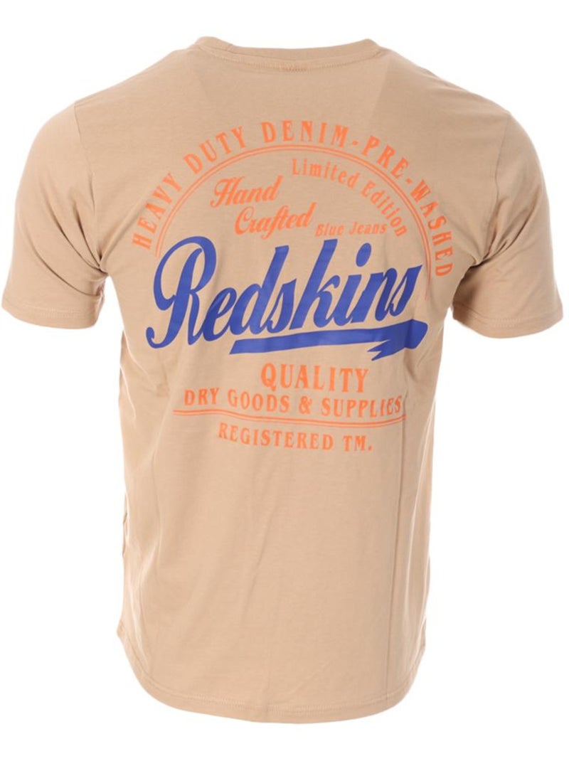 T-Shirt Bege para Homem Redskins TS6214 Bege - Kiabi