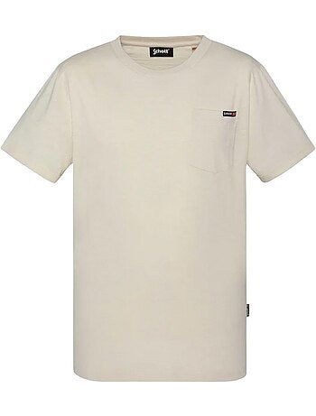 T-shirt kaki para homem schott tskea1