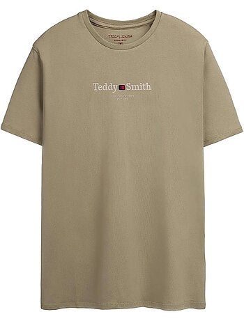 T-shirt bege para homem teddy smith jim