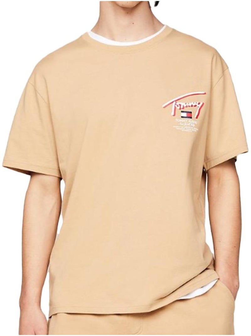 T-shirt Bege para Homem Tommy Hilfiger DM0DM18574 Bege - Kiabi