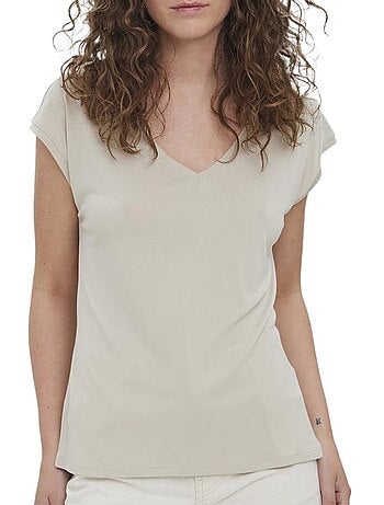 T-shirt Bege para Mulher Vero Moda 10247666