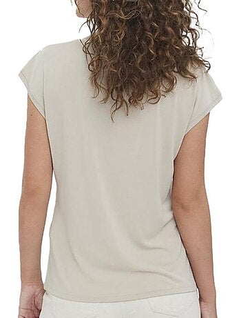 T-shirt bege para mulher vero moda 10247666