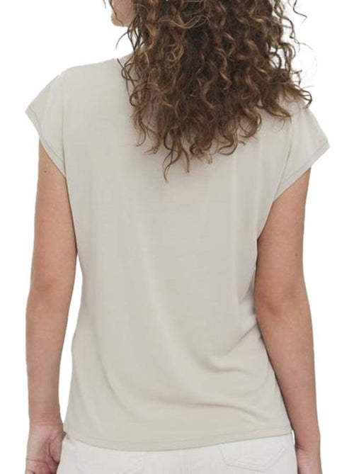 T-shirt Bege para Mulher Vero Moda 10247666 - Kiabi T-shirt Bege para Mulher Vero Moda 10247666 - Kiabi