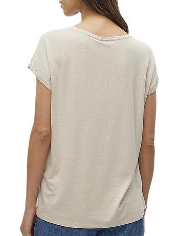 T-shirt Bege para Mulher Vero Moda Lava